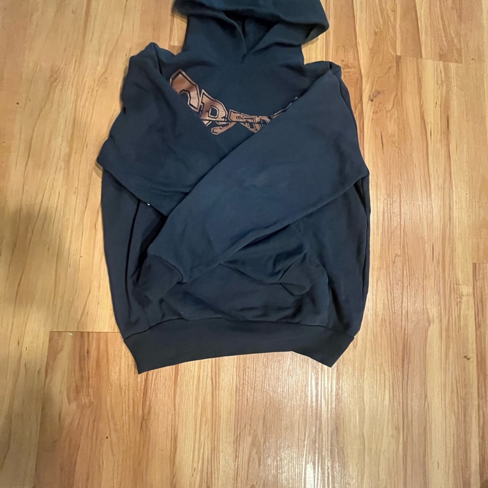 Sp5der Navy Blue Hoodie